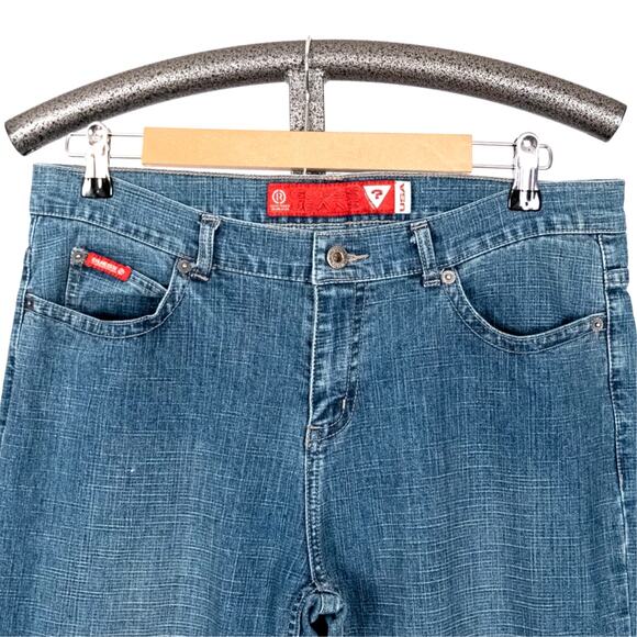 Guess Jeans Women's Size 32 Flare Leg Boot Cut Denim Retro Western Festival Boho - Picture 3 of 7